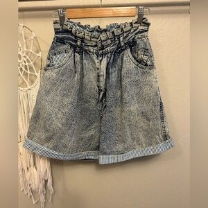 Vintage Denim High-Waisted Shorts